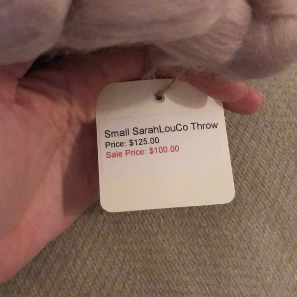 100% cotton chunky knit blanket - Picture 3 of 4